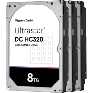 Western Digital Ultrastar DC HC320 HUS728T8TAL4205 8 TB Hard Drive - 3.5" Internal - SAS (12Gb/s SAS) - Server Device Supp