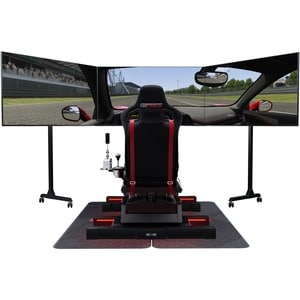 Next Level Racing Free Standing Triple Monitor Stand - Up to 65" Screen Support - 154.32 lb Load Capacity - Freestanding -