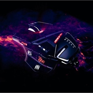 Mad Catz The Authentic R.A.T. 6+ Optical Gaming Mouse - PixArt PMW3360 - Cable - Black - 1 - USB 2.0 - 12000 dpi - 11 Butt