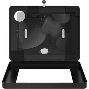 CTA Digital Premium Locking Shelf Mount for iPad Gen 7-10 & Other 7-11" Tablets - 7" to 11" Screen Support - Steel, Galvan