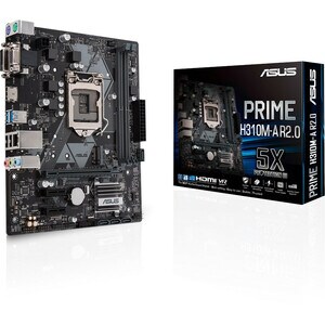 Asus Prime H310M-A R2.0 Desktop Motherboard - Intel H310 Chipset - Socket H4 LGA-1151 - Micro ATX - Core i7 Processor Supp