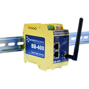 Brainboxes NeuronEdge BB-400 Smart Industrial Controller - Neuron Edge Industrial Controller - 8 DIO + RS232/422/485 Seria