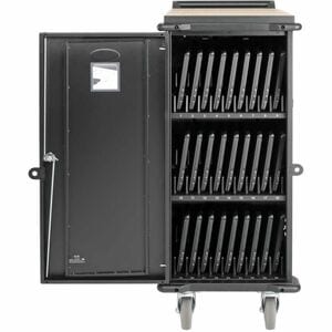 Tripp Lite by Eaton 27-Device AC Charging Cart for Laptops and Chromebooks - 120V, NEMA 5-15P, 10 ft. (3.05 m) Cord, Black