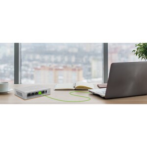 Zyxel 5 Port Gigabit Ethernet Unmanaged POE+ Switch | 4 x PoE+ @ 60W | Plug & Play | Sturdy Metal Housing | Desktop or Wal