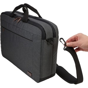 Case Logic Era ERALB-116-OBSIDIAN Carrying Case for 40.6 cm (16") Notebook - Obsidian - Polyester Body - Shoulder Strap, H