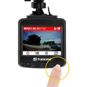 Transcend DrivePro Digital Camcorder - 3.3 cm (1.3") LCD Screen - Full HD - Black - 16:9 - H.264, MOV - USB - microSD, mic