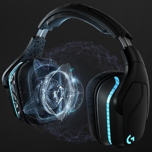 Logitech G G935 Wired/Wireless Over-the-head Stereo Gaming Headset - Black - Binaural - Circumaural - 2000 cm - 39 Ohm - 2