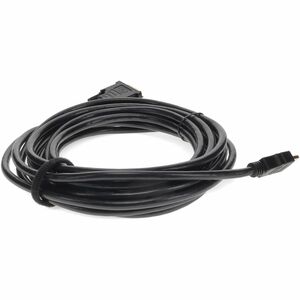 AddOn 12ft HDMI 1.3 Male to DVI-D Dual Link (24+1 pin) Male Black Cable For Resolution Up to 2560x1600 (WQXGA) - 12 ft DVI