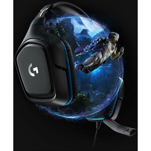 Logitech G432 Headset - Wired - Over-the-head - Black