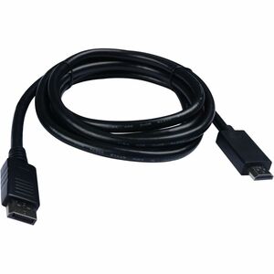 Cable DisplayPort macho a HDMI macho - 2m - V7 V7DP2HD-02M-BLK-1E - para Audio/Video de dispositivos, PC, Monitor, Proyect