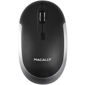 Macally Bluetooth Optical Quiet Click Mouse - Optical - Wireless - Bluetooth - 1600 dpi - Scroll Wheel - 2 Button(s) - Sym