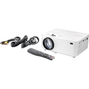 Technaxx Beamer TX-113 LCD Projector - 16:9 - White - 800 x 480 - Front - 480p - 40000 Hour Normal ModeVGA - 2,000:1 - 180