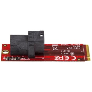 StarTech.com U.2 (SFF-8643) to M.2 PCI Express 3.0 x4 Host Adapter Card for 2.5" U.2 NVMe SSD - Add U.2 PCIe NVMe SSD perf