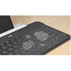 Logitech Keys-To-Go Keyboard - Wireless Connectivity - Black - Scissors Keyswitch - Bluetooth - Home, App Switch, Search, 