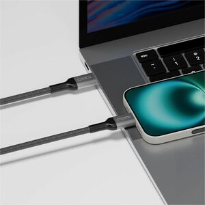 CODi 6' USB-C to USB-C Braided Nylon Charge & Sync Cable - 6 ft (1.83 m) USB-C Data Transfer Cable - First End: 1 x USB Ty