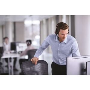 Jabra EVOLVE 75 MS 无线 头戴式 立体声 耳机 - 双声道 - 头戴护耳式 - 3048 cm - 蓝牙 - 20 Hz 到 20 kHz - 降噪