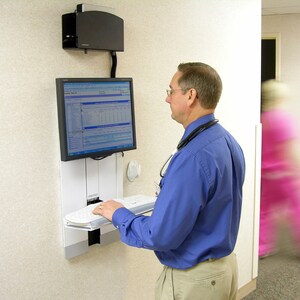 Ergotron StyleView 60-593-216 升降器 用于 平板显示器 - 白 - 61 cm (24") 支持屏幕 - 13.61 kg 承载量 - 钢