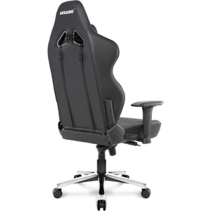 AKRacing Masters Series Max Gaming Chair - For Gaming - Metal, PU Leather, Foam, Aluminum - Black