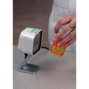 Magellan 1500i - Lector de códigos de barras - Cableado - Magellan 1500i, White, Std Configuration, 2D, Tilting Soporte, N