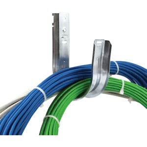 Tripp Lite by Eaton J-Hook Cable Support - 4", Wall Mount, Galvanized Steel, 25 Pack - J-hook - Silver - 25 - Galvanized S