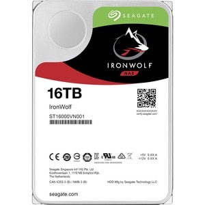 Seagate IronWolf ST16000VN001 16 TB Hard Drive - 3.5" Internal - SATA (SATA/600) - Conventional Magnetic Recording (CMR) M