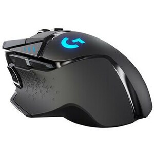Logitech LIGHTSPEED G502 Gaming Mouse - Wi-Fi - USB - Optical - 11 Button(s) - Black - Wireless - 16000 dpi - Scroll Wheel