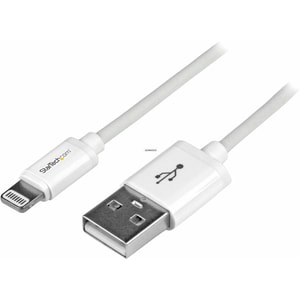 Cable 1m Lightning 8 Pin a USB A 2.0 para Apple iPod iPhone iPad - Blanco