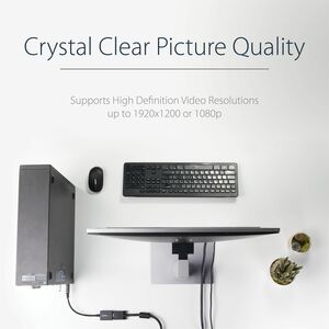 StarTech.com Adaptador Conversor de Video DisplayPort DP a VGA HD15 - Convertidor Activo - 1920x1200 - 1 x 20-pin DisplayP