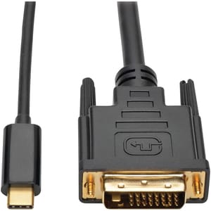 4XEM USB-C to DVI Cable - 6 ft DVI/USB Video Cable for Video Device, Monitor, Projector, HDTV, Notebook, MacBook Pro, Comp