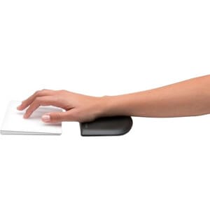Kensington ErgoSoft Wrist Rest for Slim Mouse/Trackpad - 7.6 mm Height x 160 mm Width x 108.5 mm Depth - Gel, Rubber - Retail
