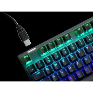 SteelSeries Apex PRO Keyboard - Cable Connectivity - USB Interface - Black - Mechanical Keyswitch - 104 Key(s) - Volume Co