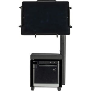 mUnite-3 Tablet POS Stand - 14.80" Height x 6.30" Width x 8.50" Depth - Countertop, Desktop - Steel - Black