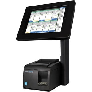 mUnite POS Stand - Designed for Use with TSP100III & TSP650II Series, Black