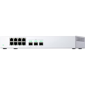 QNAP QSW-308S 8 Ports Ethernet Switch - 2 Layer Supported - Modular - Twisted Pair, Optical Fiber - Desktop