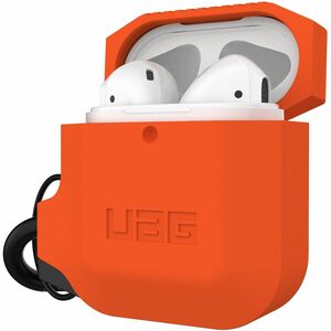 Urban Armor Gear Carrying Case Apple AirPods - Orange - Drop Resistant, Weather Proof, Water Resistant - Silicone Body - C