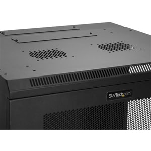 StarTech.com 4-Post 12U Wall Mount Network Cabinet, 19" Hinged Wall-Mounted Server Rack for IT Equipment, Flexible Lockabl