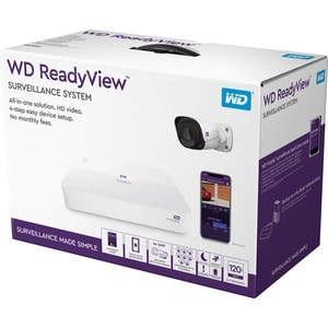 WD WD ReadyView Enhanced NVR Kit 4TB - 4 TB HDD - Network Video Recorder, Camera - 2593 x 1520 Camera Resolution - HDMI - 