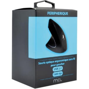 Souris MCL - Fréquence radio - USB Type A - Optique - 6 Bouton(s) - Noir - Sans fil - 2,40 GHz - 1600 dpi - Roulettes avec