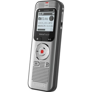 Philips VoiceTracer DVT2050 Audio Recorder - 8 GBSD, microSD Supported - 1.3" LCD - MP3, WAV - Headphone - 2370 Hourspeace