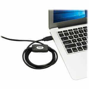 Eaton Tripp Lite Series USB-A to RJ45 Rollover Console Cable (M/M) - Cisco Compatible, 250 Kbps, 15 ft. (4.57 m), Black - 