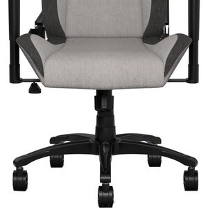 Corsair T3 RUSH Gaming Chair - Gray/Charcoal - For Gaming - Fabric, Nylon, Metal, Polyurethane Foam, Memory Foam - Charcoa