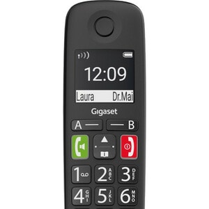 Gigaset E290A DECT-Schnurlostelefon - Schwarz - 1 Telefonleitung(en) - 1 Gleichzeitige Anrufe - Anrufbeantworter - Freispr