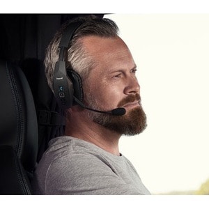 BlueParrott B350-XT Sem fios Headset Mono Fone de ouvido - Monaural - Supra-aural - 10000 cm - Bluetooth - 32 Ohm - 150 Hz
