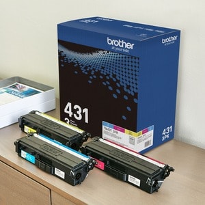 Brother TN-431 Original Standard Yield Laser Toner Cartridge - Multi-pack - Cyan, Magenta, Yellow - 3 / Box - 1800 Pages C