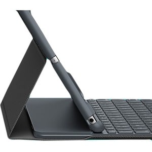 Logitech Slim Folio Keyboard/Cover Case (Folio) for 25.9 cm (10.2") Apple, Logitech iPad (7th Generation) Tablet - Graphit