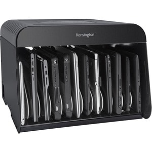 Kensington Charge Back With Locking Door Charging Rack - 5.4 cm Height x 44.5 cm Width - Metal