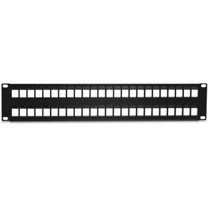 TRENDnet 48-Port Blank Keystone 2U HD Patch Panel, 2U 19" Rackmount Housing, HD Keystone Network Patch Panel, Recommended 