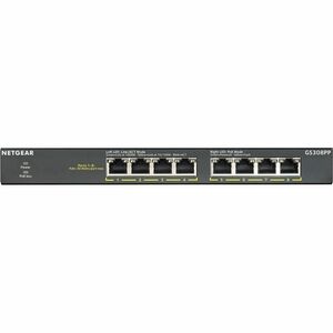 Netgear Business GS308PP Ethernet Switch - 8 Ports - Gigabit Ethernet - 10/100/1000Base-T - 2 Layer Supported - 90 W Power