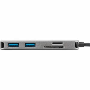 Targus USB-C Multi-Port Single Video Adapter and Card Reader with 100W PD Pass-Thru - 1 x USB 3.2 (Gen 1) Type C - Male - 