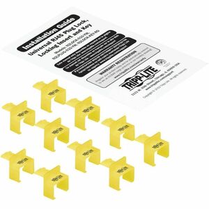 Eaton Tripp Lite Series Universal RJ45 Plug Locks, Yellow, 10 Pack